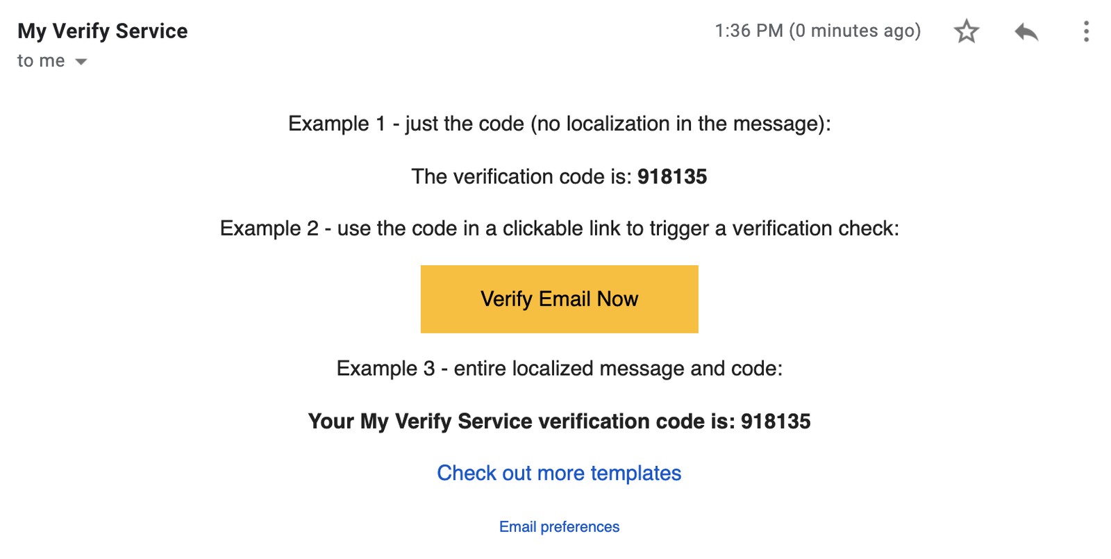 verify email template.