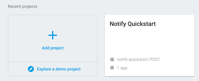 Firebase Notify Quickstart.