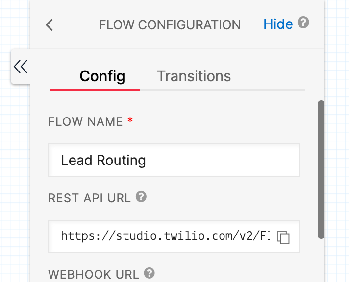 Lead Routing Flow configuration.