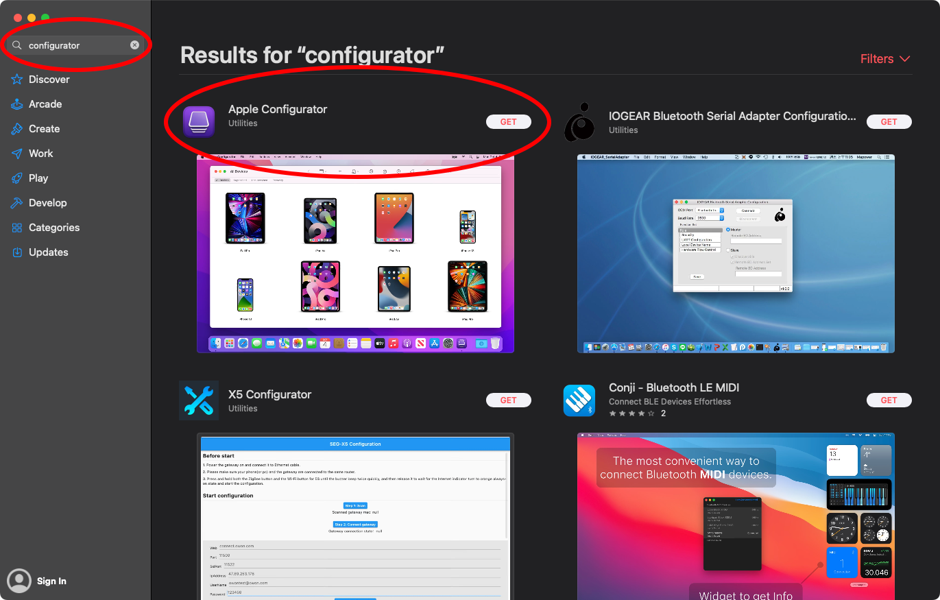 Use the macOS App Store to get Apple Configurator 2.
