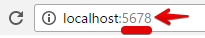 browser address bar showing port number 5678.