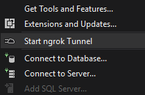 Ngrok Extensions for Visual Studio.