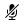 Bold mute icon with crossed microphone.
