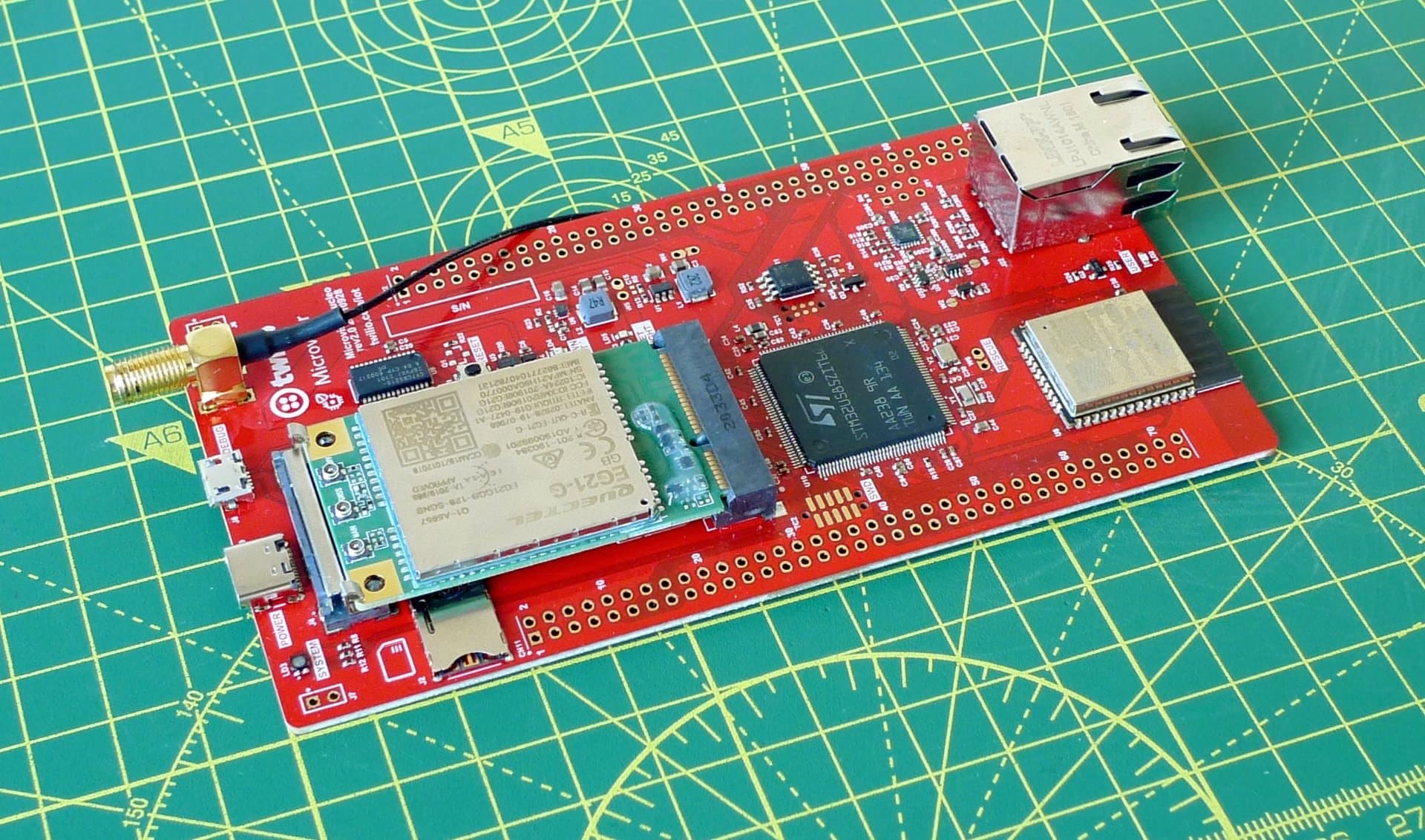 Push the card down until locks in place.