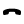 Bold hangup icon with phone receiver.