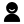 Bold default avatar icon with person silhouette.