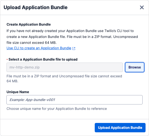 Upload your Microvisor app using the Twilio Console.