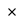 Close icon with an 'X' shape.