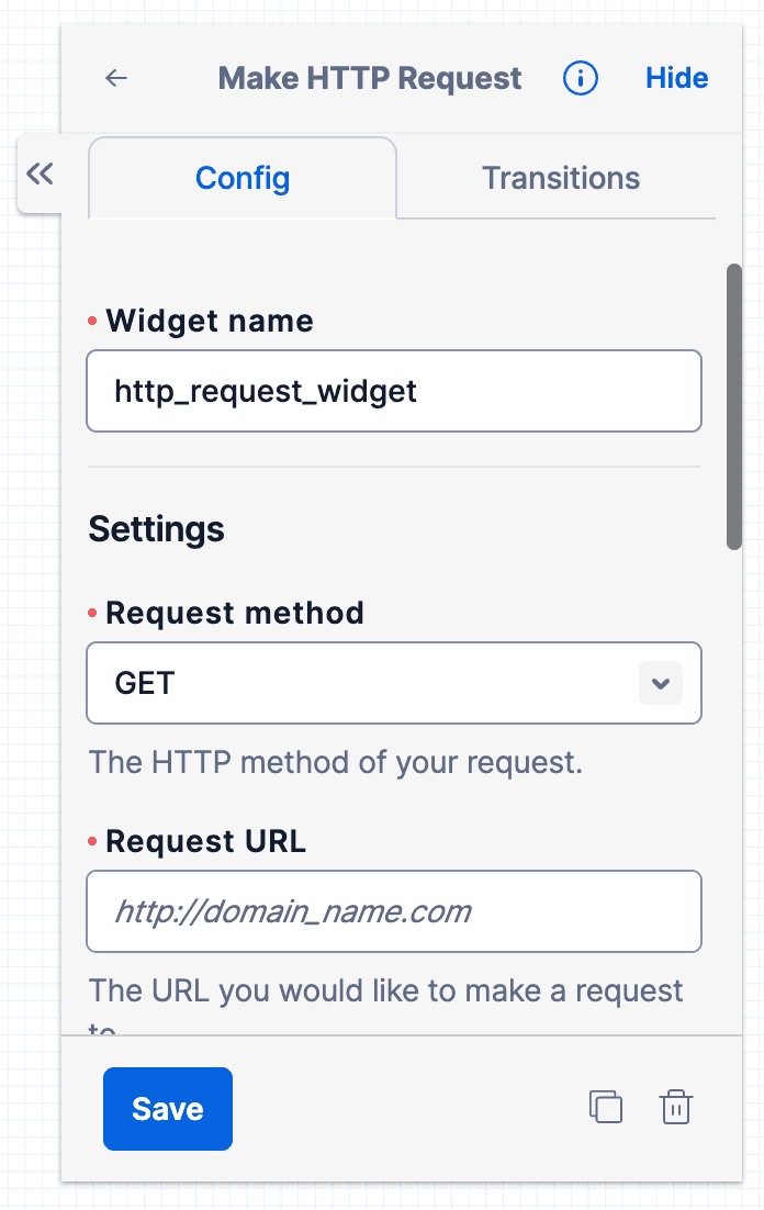 Make HTTP Request Widget | Twilio