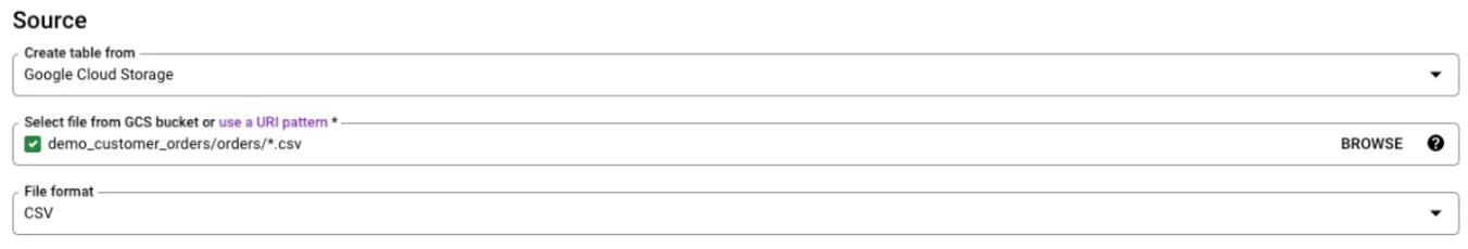 Create a table in this new dataset