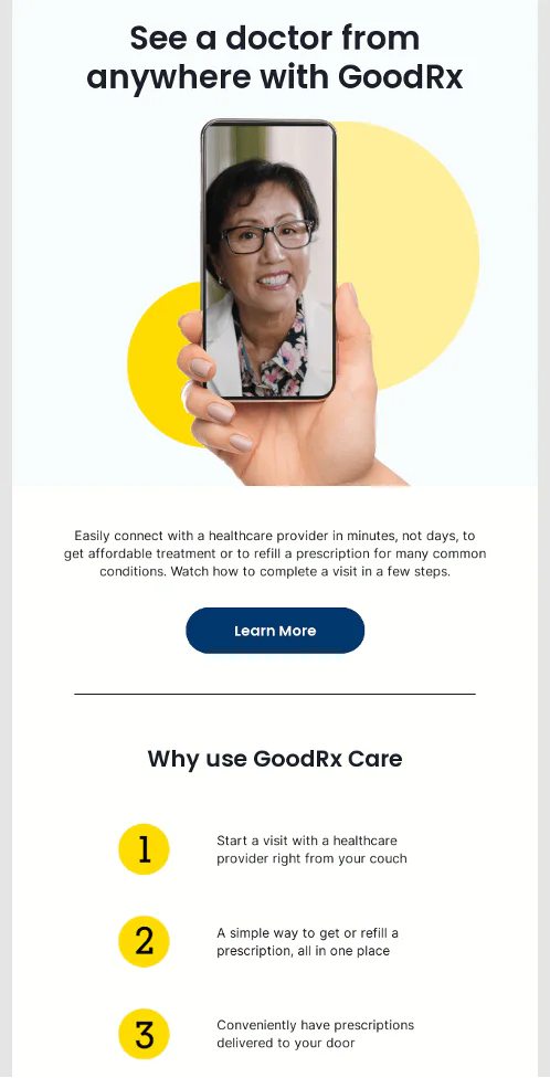 Healthcare Email Marketing: Strategies & Examples - 1 Female scientist examining samples with a microscope, sitting on a DNA strand illustration.