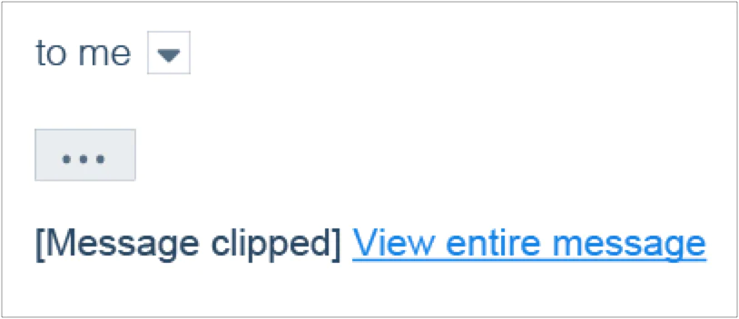 If you see the image above in a test email, your entire email isn’t getting through to the inbox. If you see the image above in a test email, your entire email isn’t getting through to the inbox.