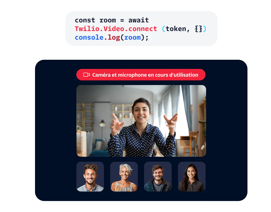 Programming interface for online communication tools Built on top of WebRTC, our platform lets you focus on building one-of-a-kind video applications