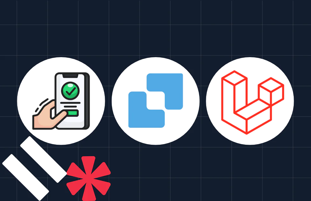 Three circular icons