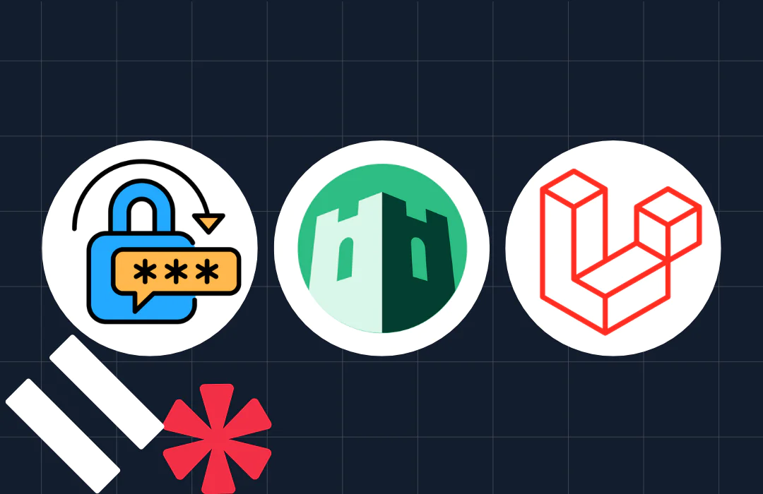 Three circular icons