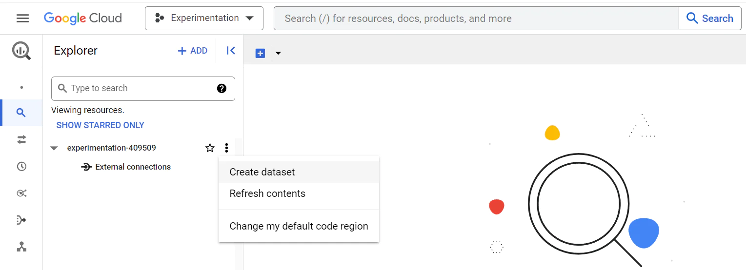 Create Dataset in Google Cloud Create Dataset in Google Cloud