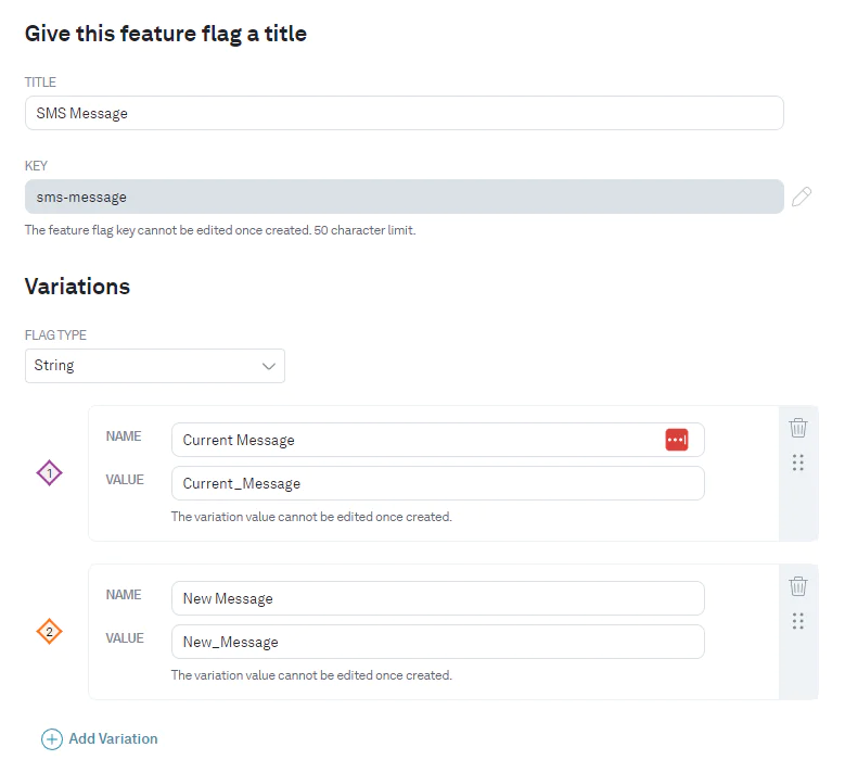 Title a feature flag Title a feature flag