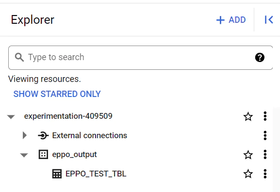 View eppo resources in explorer