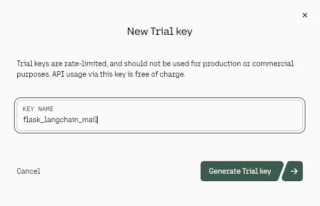 Create Cohere AI API Key Create Cohere AI API Key