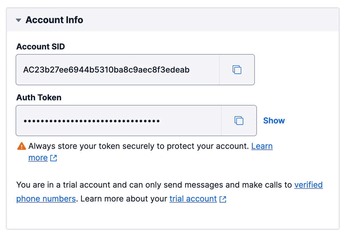 Twilio Access Token Twilio Access Token