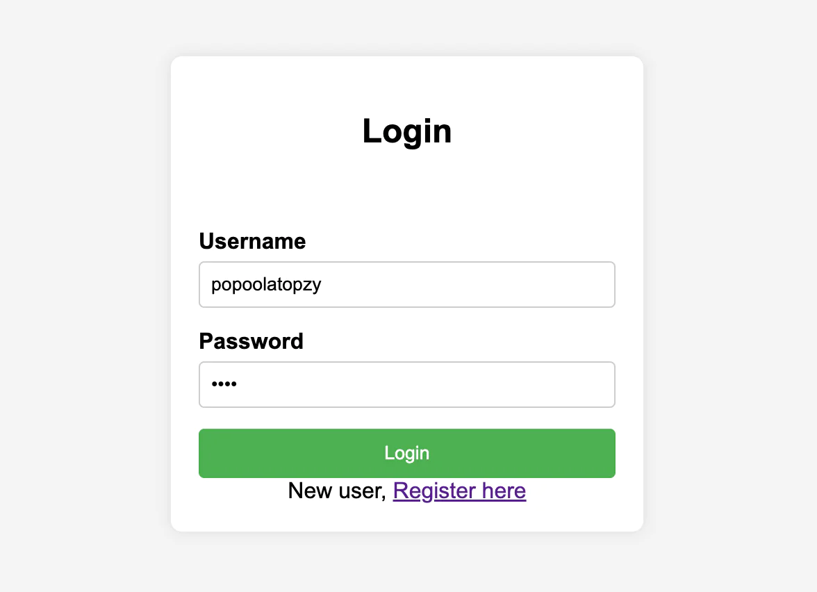 Login Page Login Page