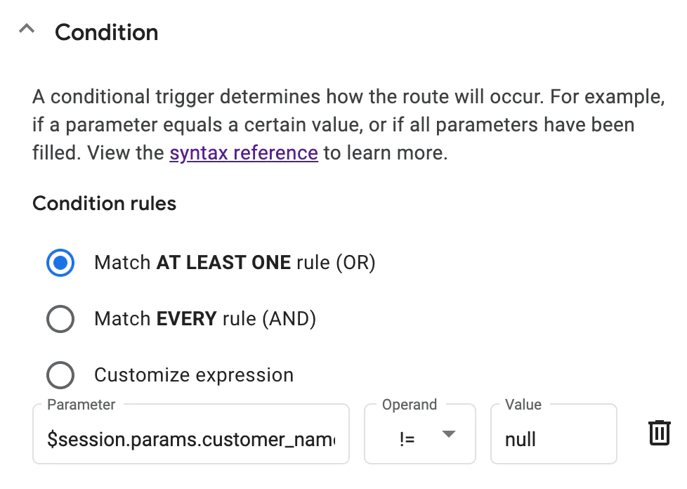 Only trigger a Default Welcome Intent if conditions are met. Only trigger a Default Welcome Intent if conditions are met.