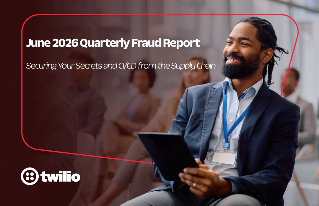Man holding a tablet attending the June 2026 Quarterly Fraud Report presentation.