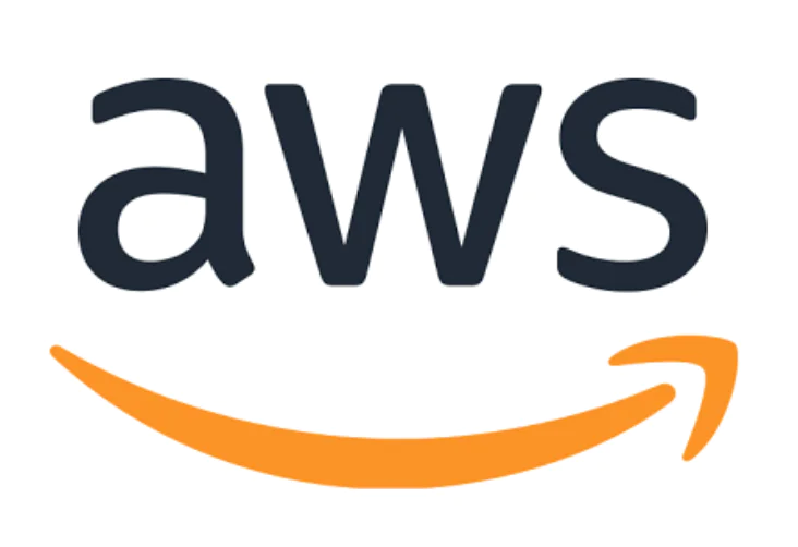 AWS Logo Amazon Web Services (AWS) logo with text and an orange curved arrow underline.