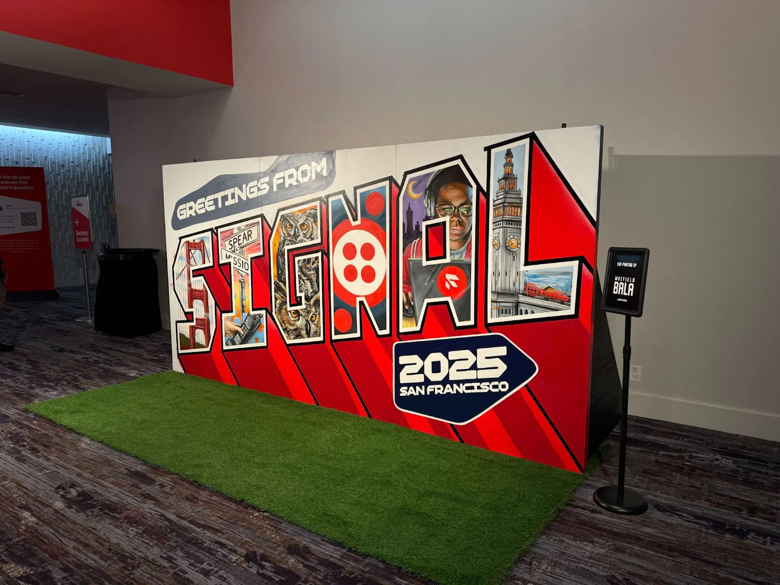 SIGNAL 2025 San Francisco display with large colorful letters. SIGNAL 2025 San Francisco display with large colorful letters.