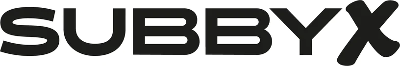 SUBBYX logo in bold, black, stylized text