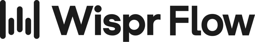 Bold black text reading Wispr Flow on a white background.