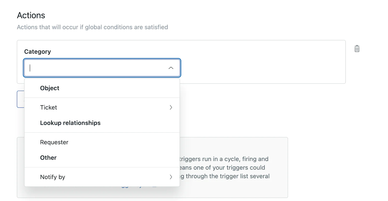 This ZenDesk screenshot shows where to find 'Notify By'
