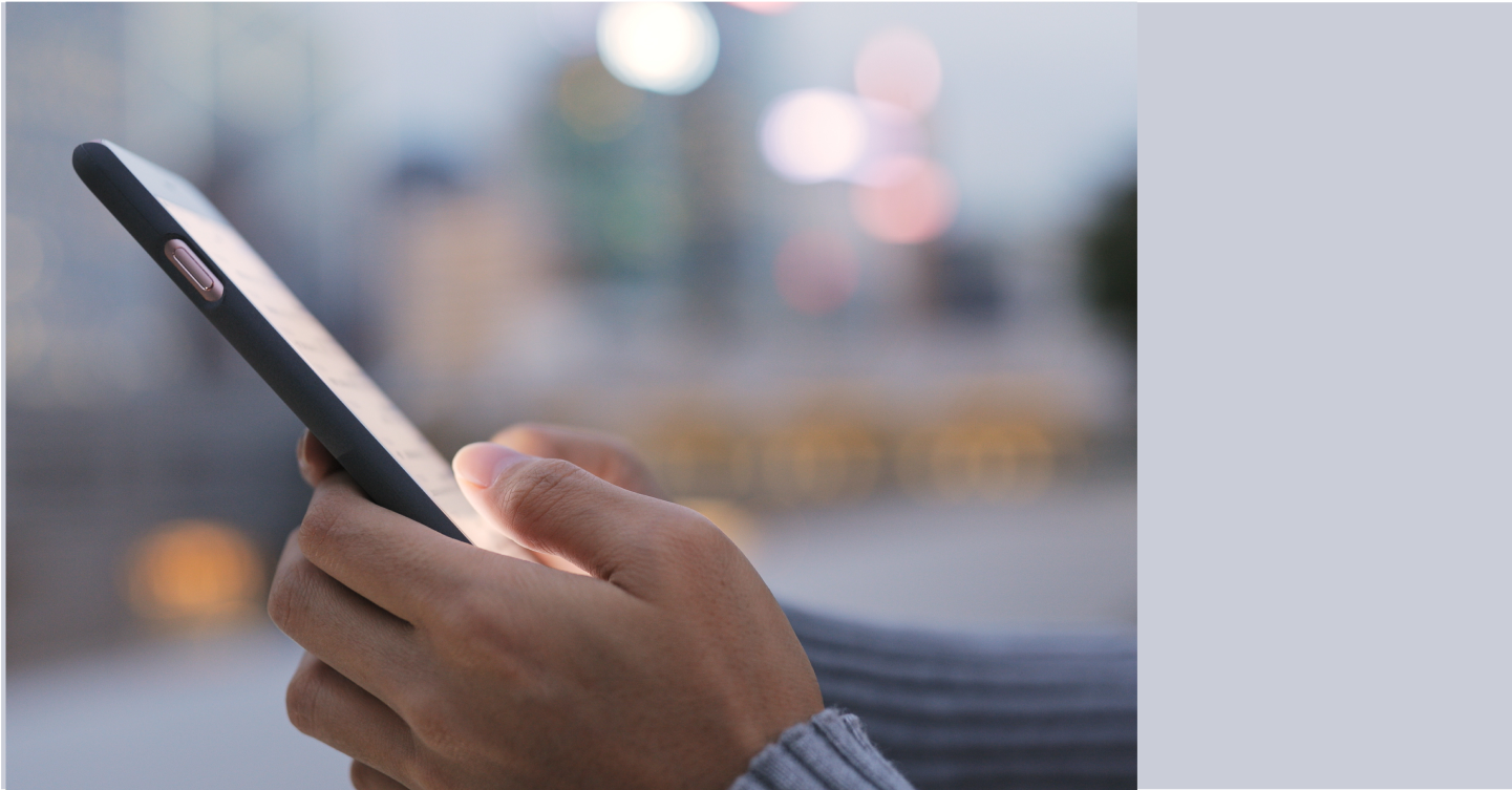 Two hands holding a smartphone