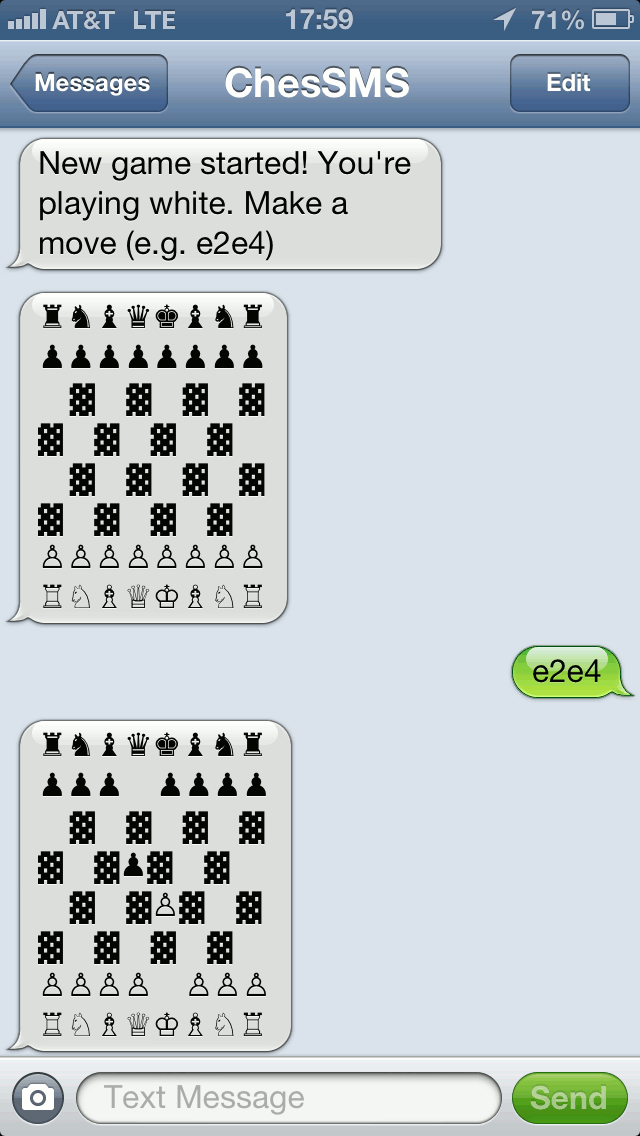 SMS Chess Demo