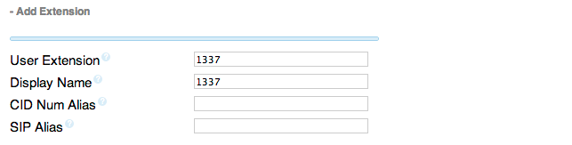 Configure your Obihai extension number in Asterisk