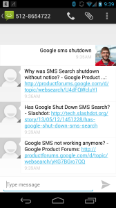Twilio Google SMS