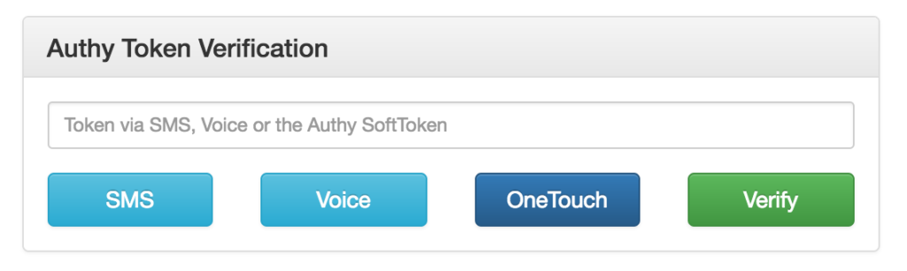 authy token verification screenshot