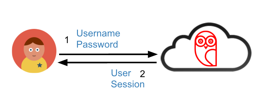 User session diagram