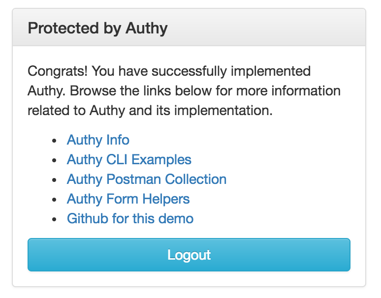 protected by authy