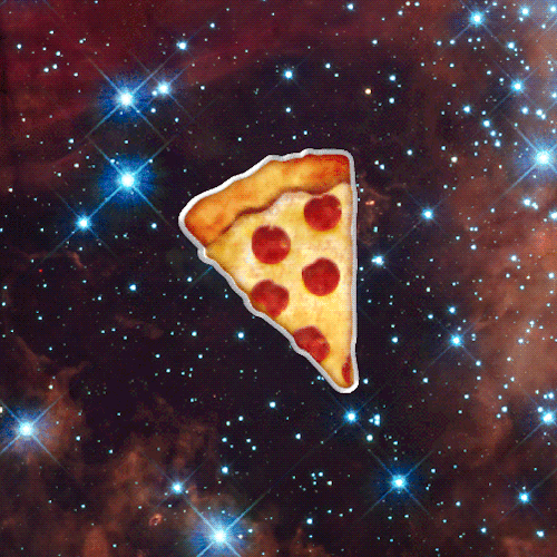 pizza in space