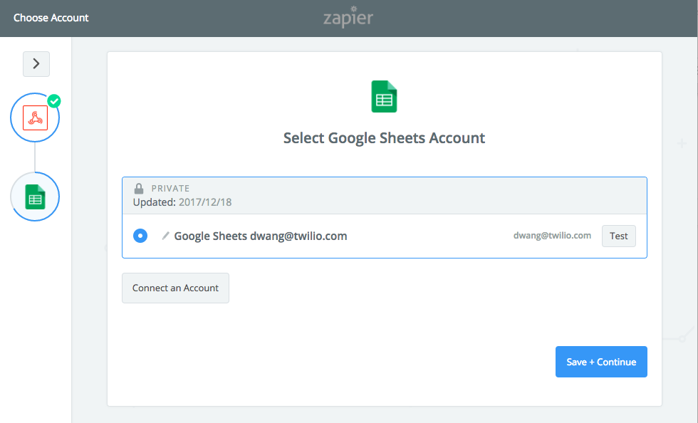 connect google account to twilio studio