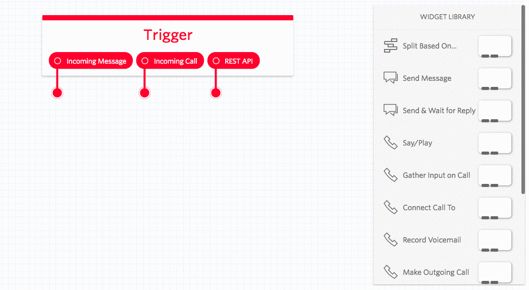 twilio studio send and wait for reply widget