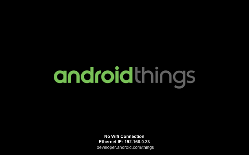 Android Things first boot