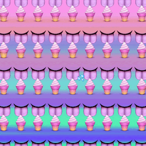 Animation de langues léchant des crèmes glacées.