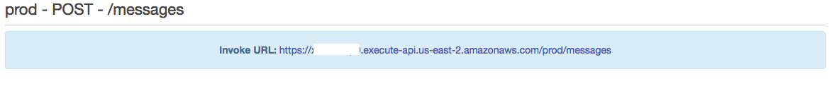 Invoke URL API Gateway