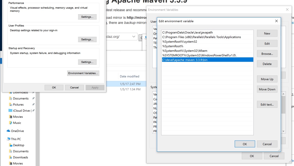 Add Maven to PATH environment variable.