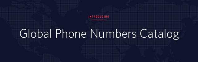Twilio Global Phone Numbers Catalog