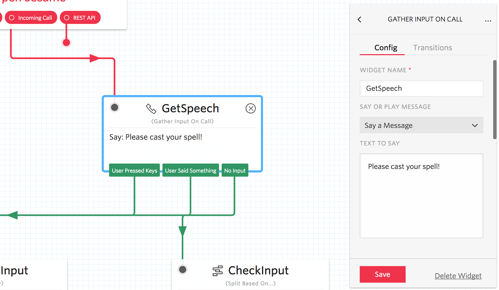 Speech recognition with Twilio Studio