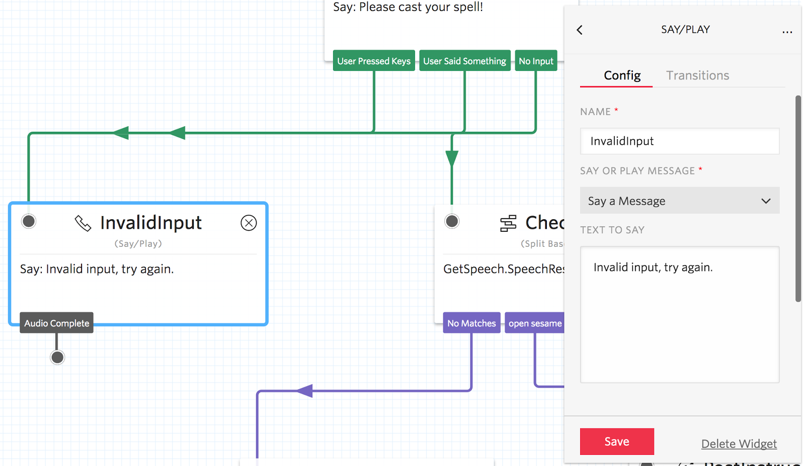 Handle invalid input with Twilio Studio