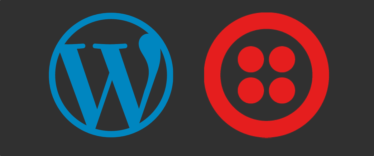 WordPress and Twilio logos